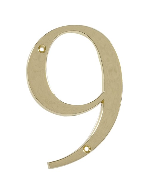 BRASS NUMBER 100MM (0 9 )