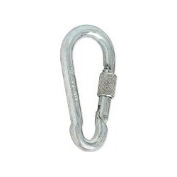 ELEC. GALV. SNAP HOOK WITH SCREW 8 x 80 MM