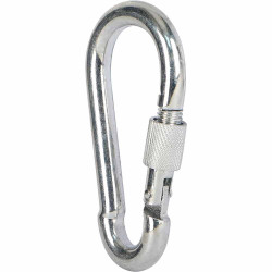 ELEC. GALV. SNAP HOOK WITH SCREW 8 x 80 MM