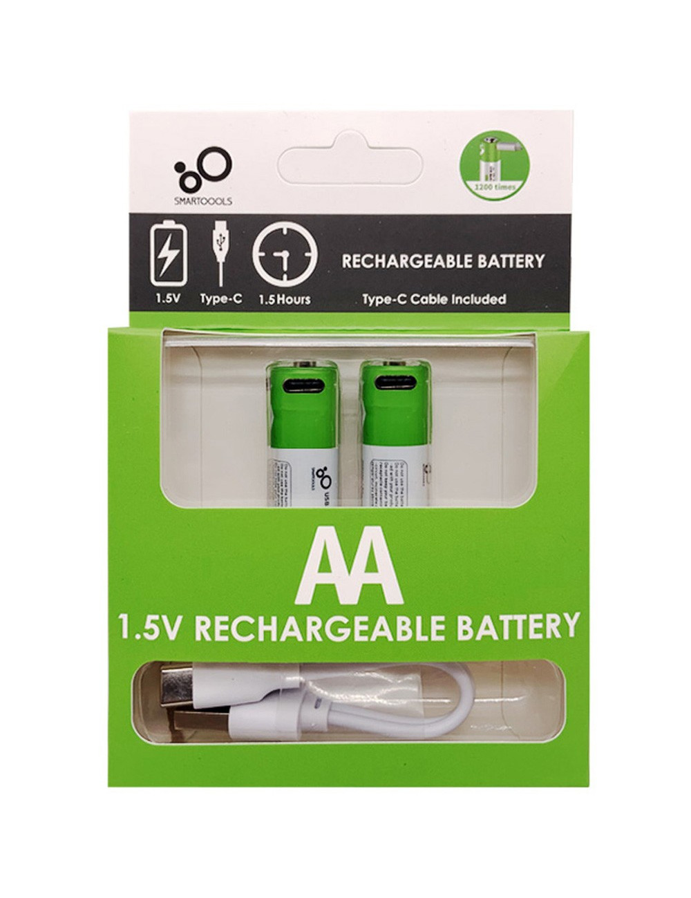 بطارية شحن 1.5V×2 USB AA-32-5-LITHAA2