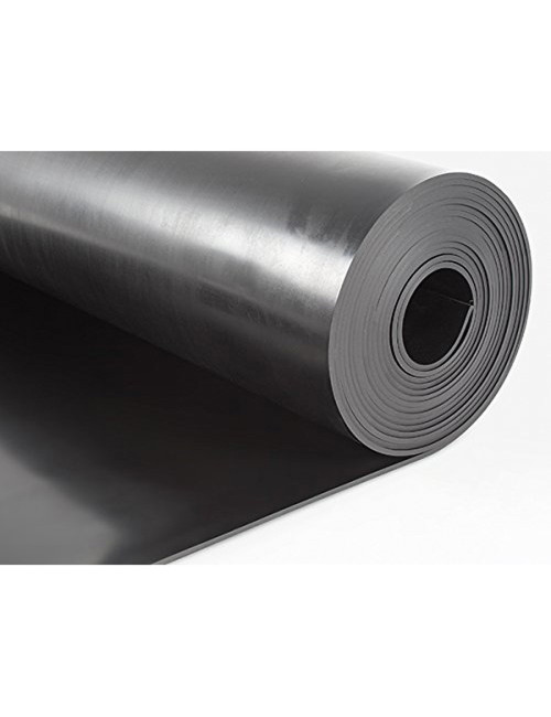 BLACK RUBBER SHEET PLAIN 8MM × 1MTR × 25KG