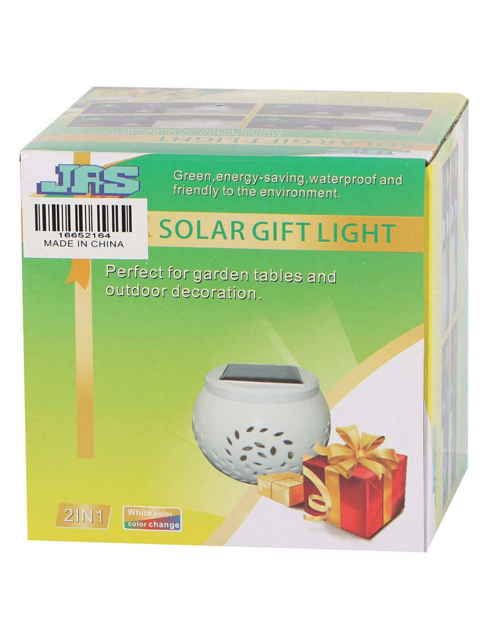 2164 SOLAR GARDEN TABLE LIGHT CRYSTAL GLASS 2 IN 1 90 X 90 X105MM