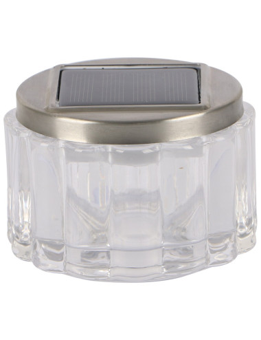 2165 85X55MM 2 IN1 لمبة طاولة حديقة طاقة شمسية زجاج كريستال