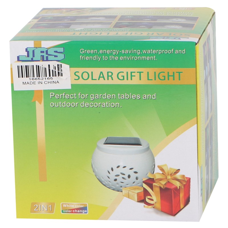 2165 SOLAR GARDEN TABLE LIGHT CRYSTAL GLASS 2 IN 1 90 X 90 X105MM