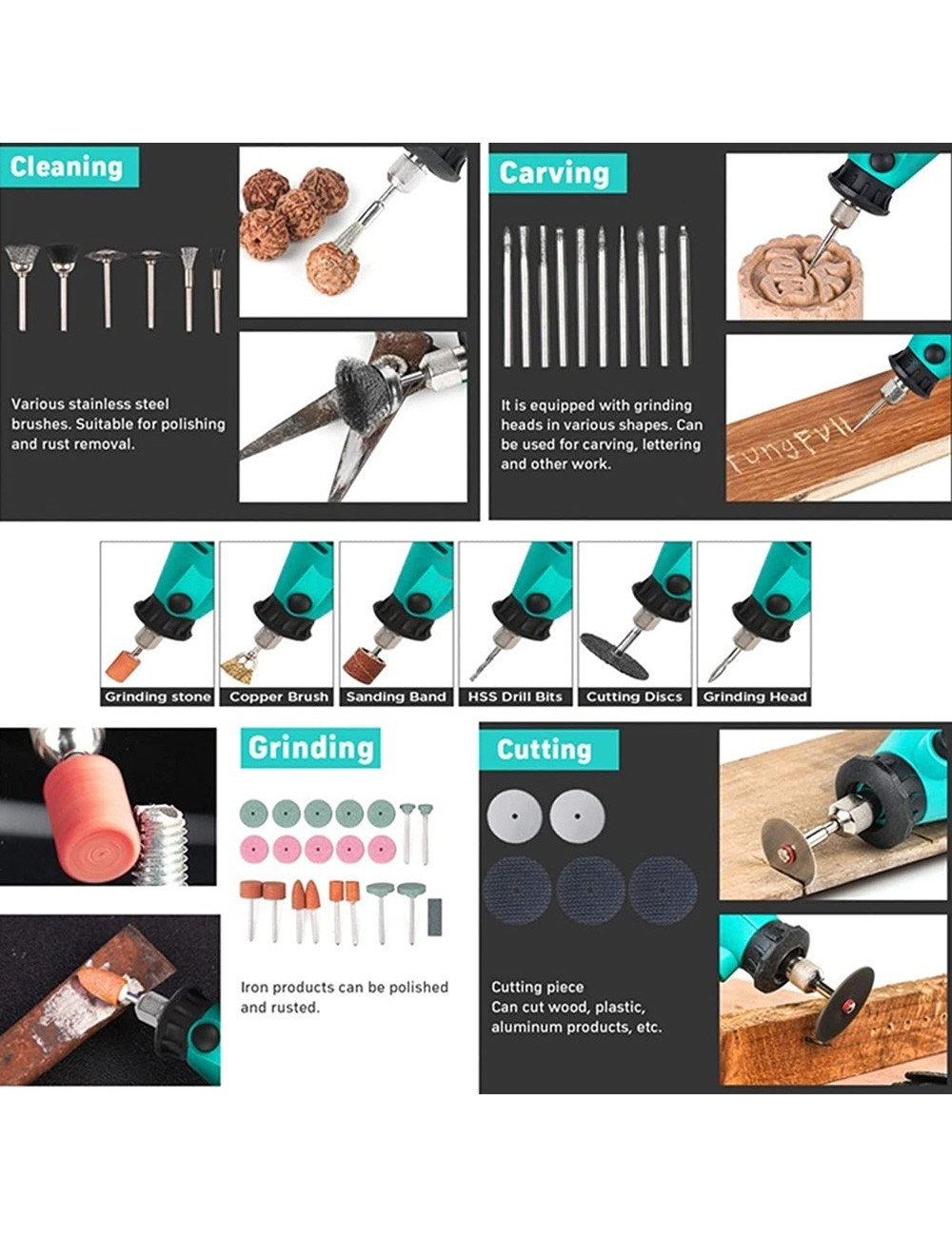 GRINDER KIT 252 PIECE SET