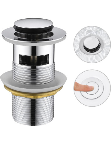 STEEL SINK PLUG AUTOMATIC 1.1/4"