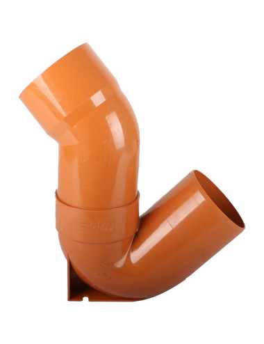 PVC 45° P TRAP M/F 4"