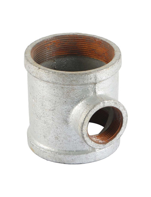 GALV. REDUCER TEE 2" x 4"