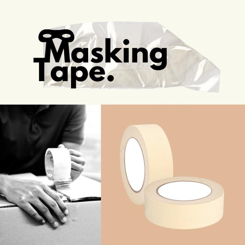 MASKING TAPE 1.5" x 10 YDS x 24 PCS