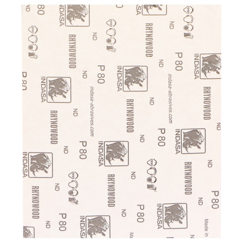 INDASA ABRASIVE PAPER FOR WOOD RED NO.80