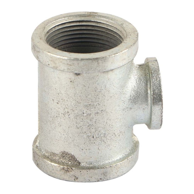 GALV. REDUCER TEE 3/4" x 2"