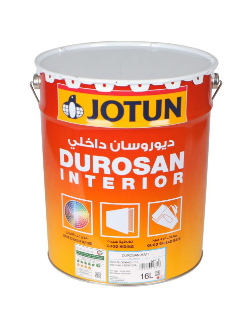 JOTUN 1AQ001SVA DUROSAN 16L INT MATT WHITE DRUM