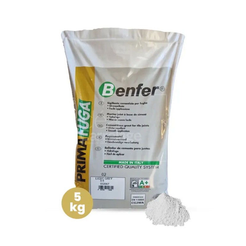 PRIMAFUGA GROUT FOR TILE 02 LIGHT GREY 5 KG