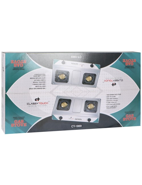 CT1869 DOUBLE BURNER GAS STOVE