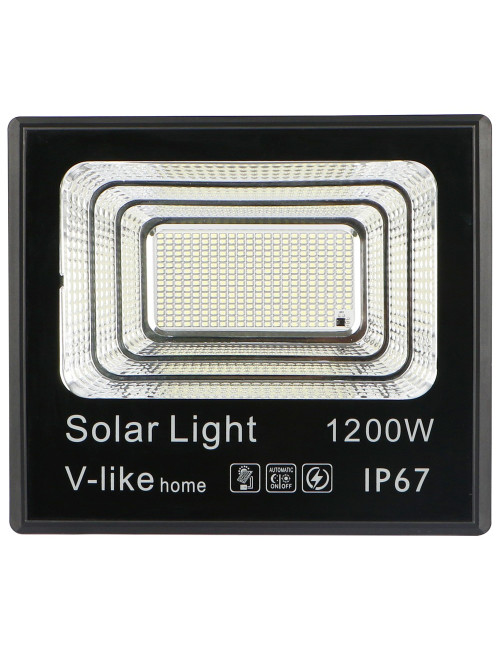 V-LIKE SFLSMD-1200W SOLAR FLOOD LIGHT WITH SOLAR PANEL