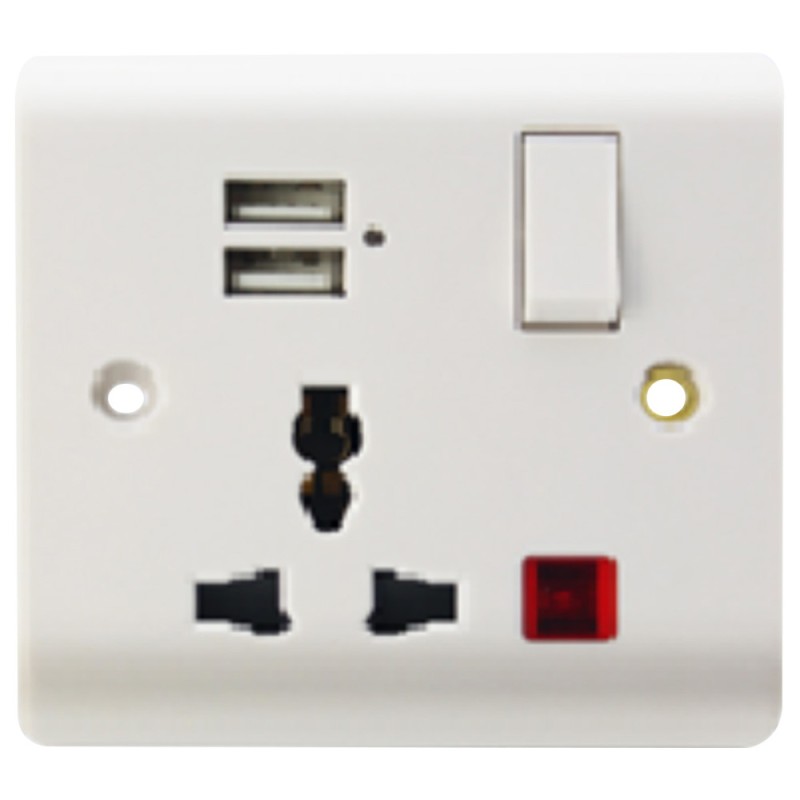 USB بلاك 13 امبير مفرد