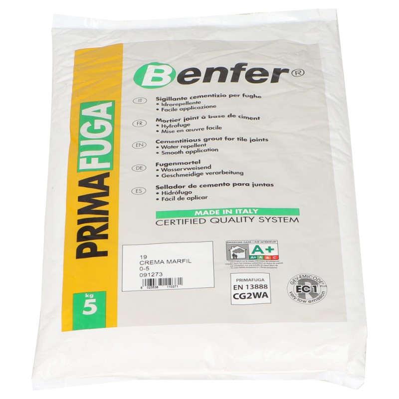 PRIMAFUGA GROUT FOR TILE 19 CREAM 5 KG