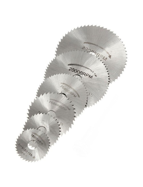 MINI SAW BLADE WHITE 7PC HANGING BAG PACKING