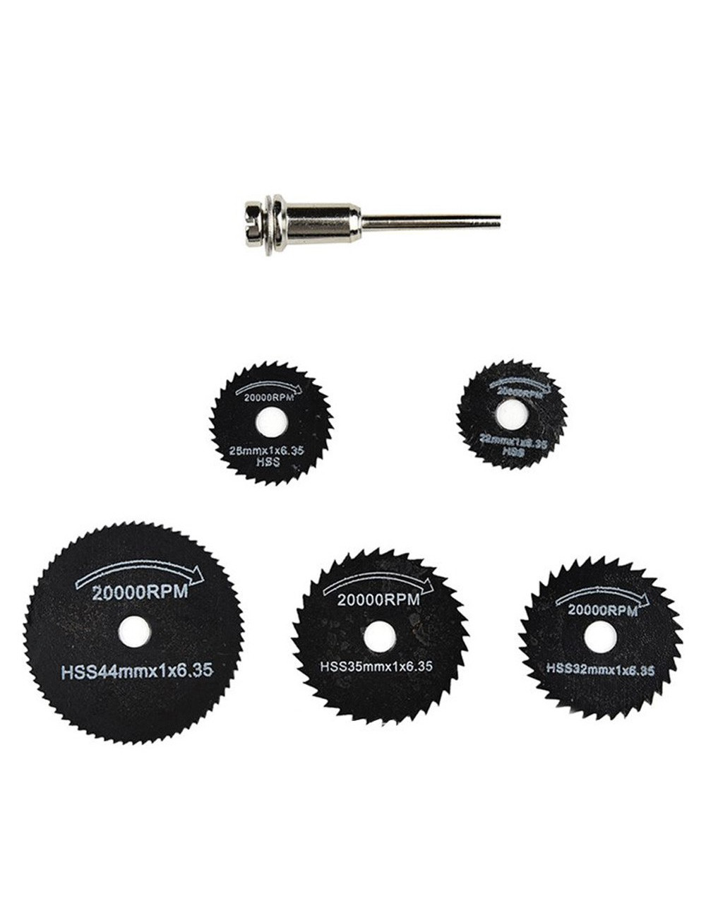 MINI SAW BLADE BLACK 6PC SET BLISTER PACKING