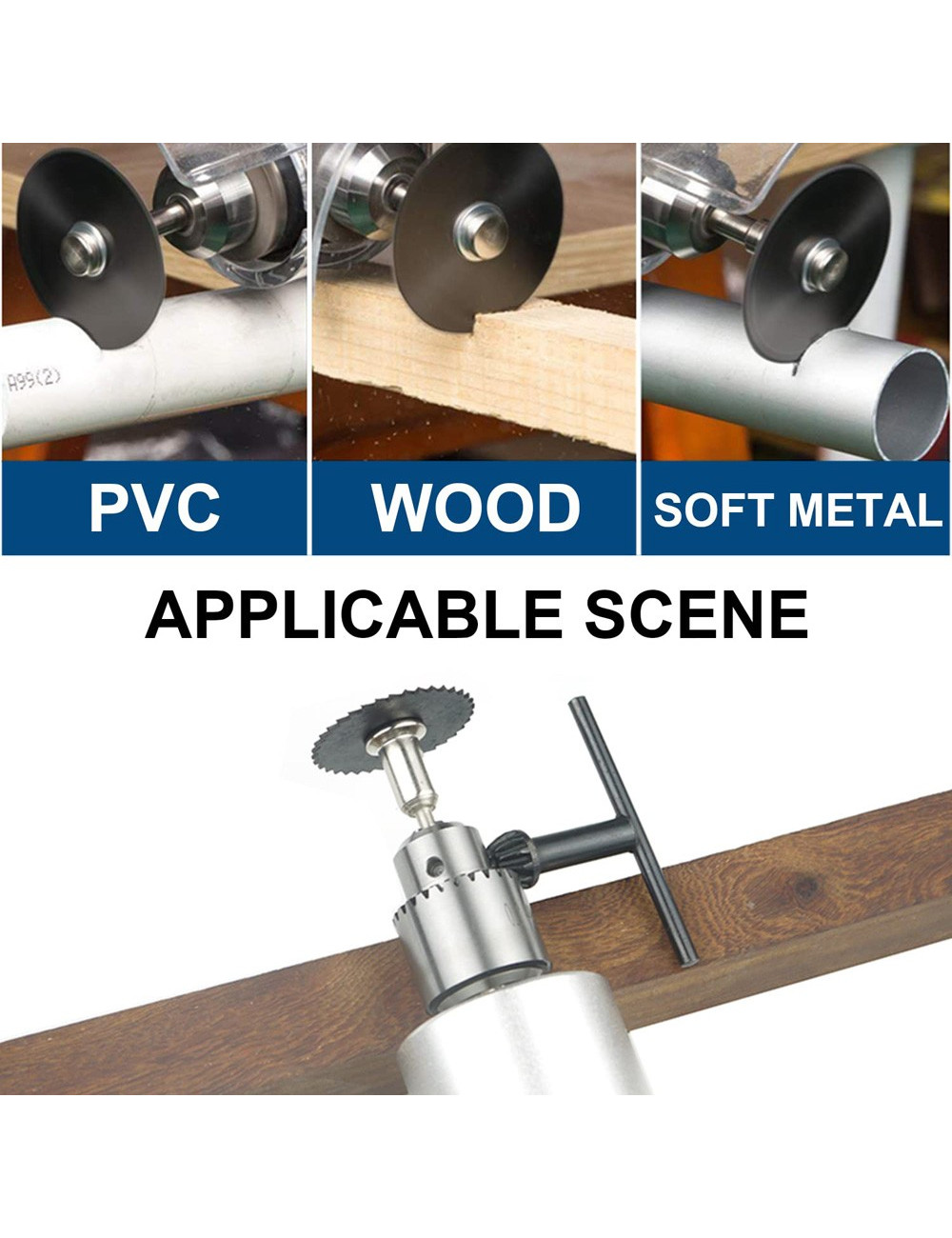 MINI SAW BLADE BLACK 6PC SET BLISTER PACKING