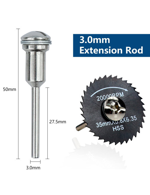 MINI SAW BLADE BLACK 6PC SET BLISTER PACKING