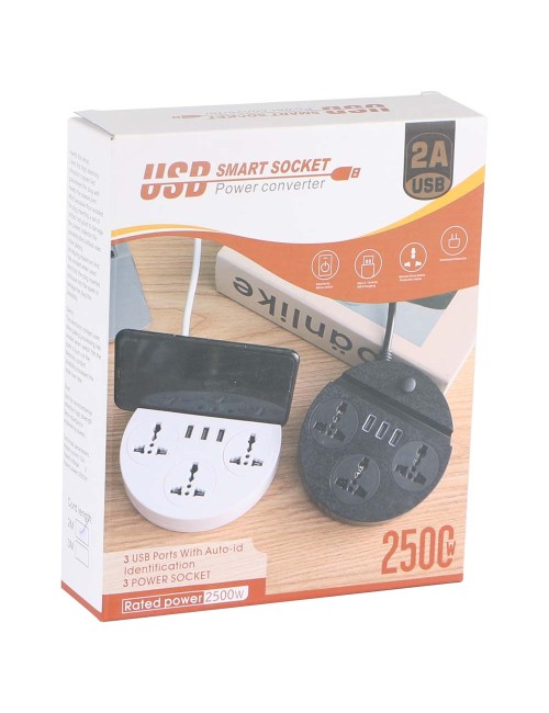 21173 -250CW 3USB +موزع كهرباء 3 سوكت