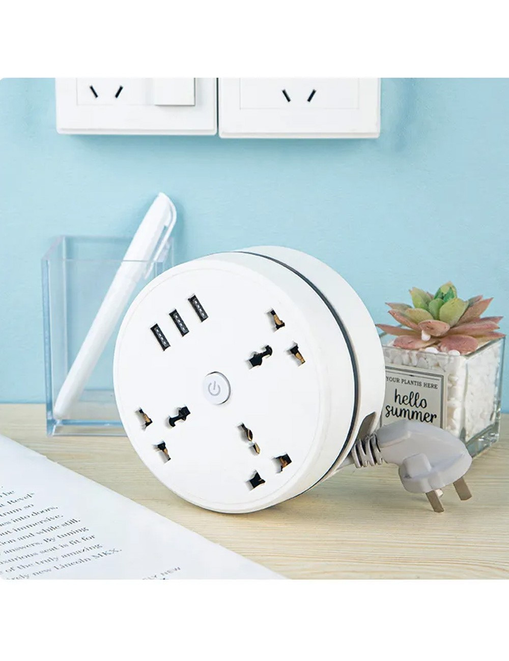 21173 -250CW 3USB + 3 socket outlet
