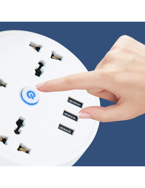 21173 -250CW 3USB + 3 socket outlet