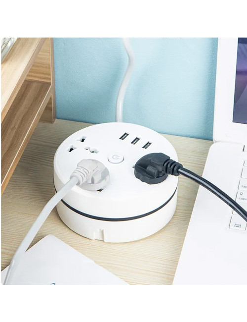 21173 -250CW 3USB + 3 socket outlet