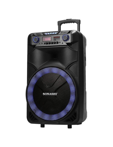 SONASHI 15’’ RECHARGEABLE TROLLEY WOOFER SPEAKER