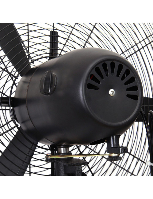 INDUSTRIAL FAN WITH ADJUSTABLE HEIGHT STAND 22"
