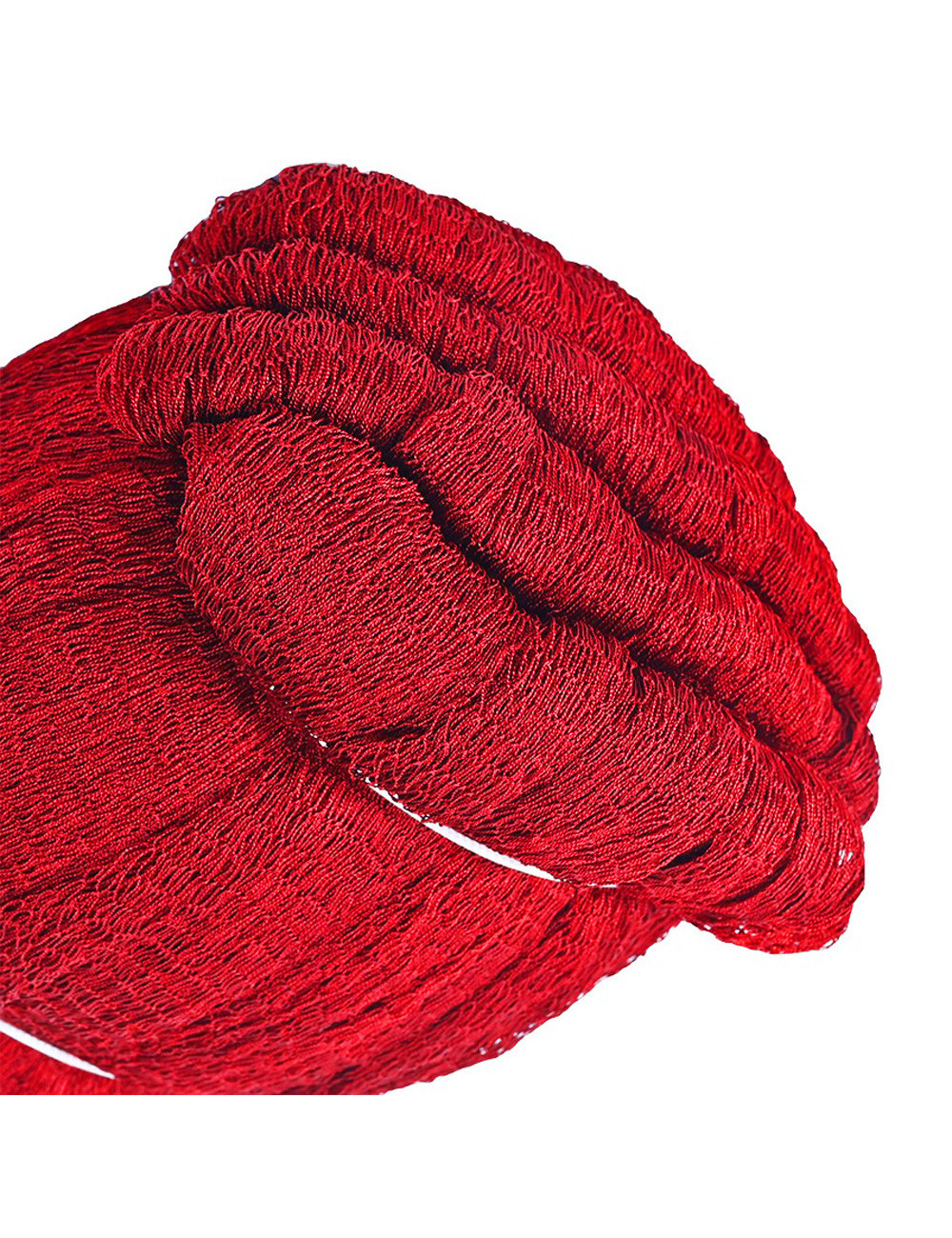 NYLON DECORATION NET 210D/15PLY 1-1/2" FULL MESH RED 30 MTR