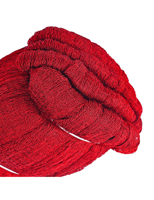 NYLON DECORATION NET 210D/15PLY 1-1/2" FULL MESH RED 30 MTR