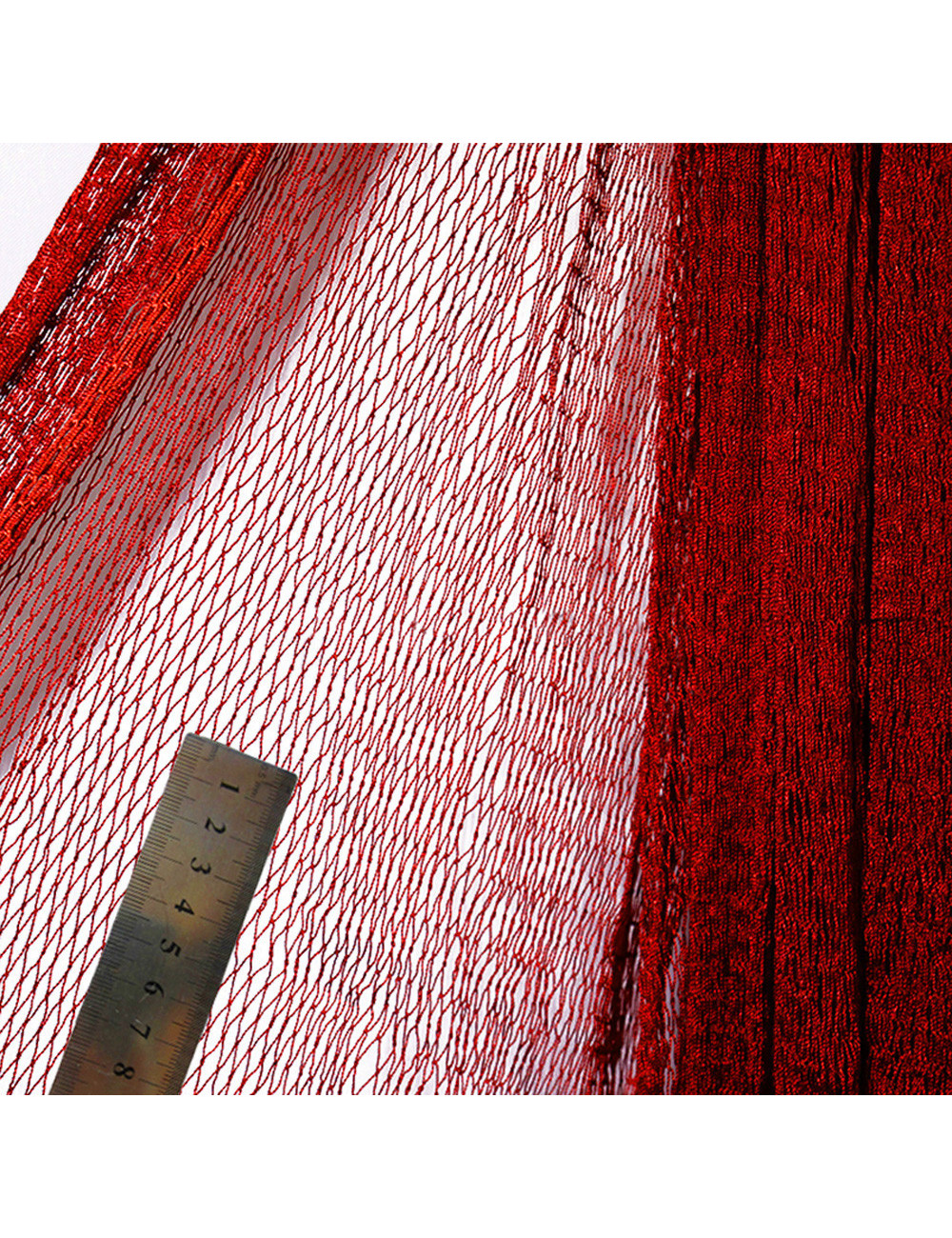 NYLON DECORATION NET 210D/15PLY 1-1/2" FULL MESH RED 30 MTR