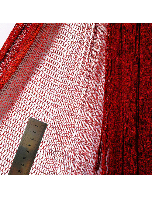 NYLON DECORATION NET 210D/15PLY 1-1/2" FULL MESH RED 30 MTR
