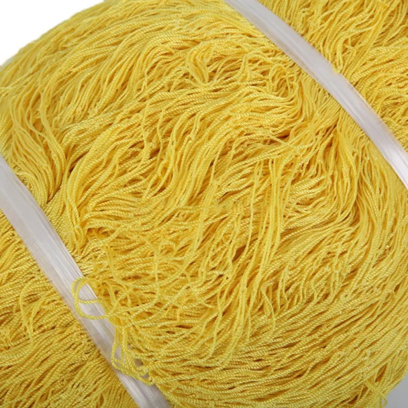 NYLON DECORATION NET 210D/15PLY 1-1/4" 80MD X 100FT YELLOW
