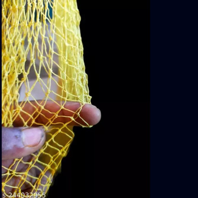 NYLON DECORATION NET 210D/15PLY 1-1/4" 80MD X 100FT YELLOW