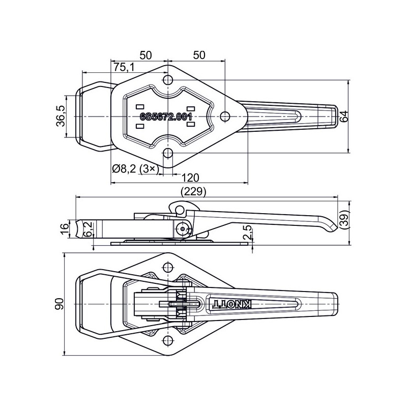Fastner With Spring Catch RLLK11-0101 - CHN