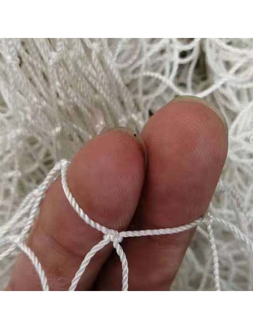 NYLON DECORATION NET 210D/15PLY 1-1/2" FULL MESH SNOW WHITE 30 MTR