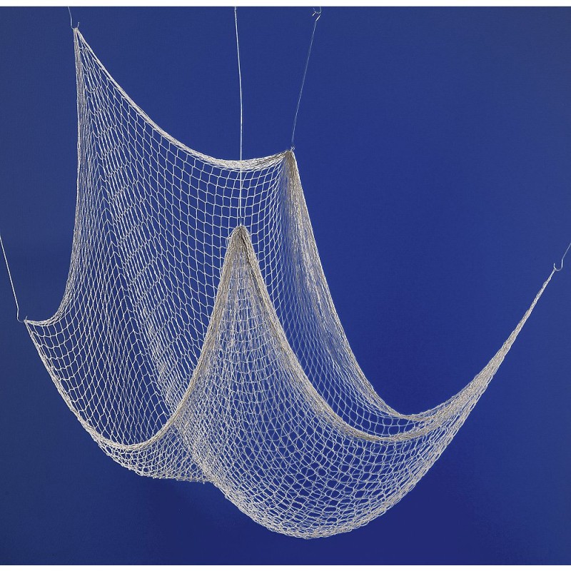 NYLON DECORATION NET 210D/15PLY 1-1/2" FULL MESH SNOW WHITE 30 MTR