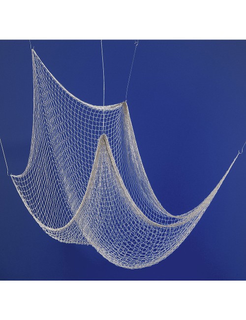 NYLON DECORATION NET 210D/15PLY 1-1/2" FULL MESH SNOW WHITE 30 MTR