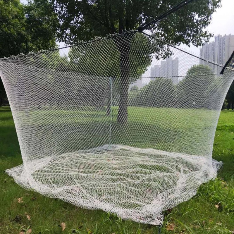 NYLON DECORATION NET 210D/15PLY 1-1/2" FULL MESH SNOW WHITE 30 MTR