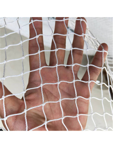 NYLON DECORATION NET 210D/15PLY 1" 80MD X 100FT SNOW WHITE