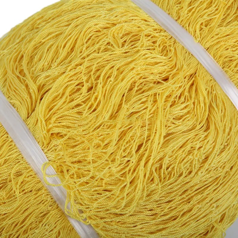 NYLON DECORATION NET 210D/15PLY 1" 80MD X 100FT YELLOW