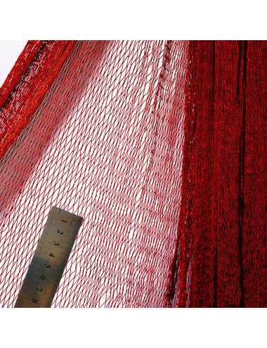 NYLON DECORATION NET 210D/15PLY 1" 80MD X 100FT RED