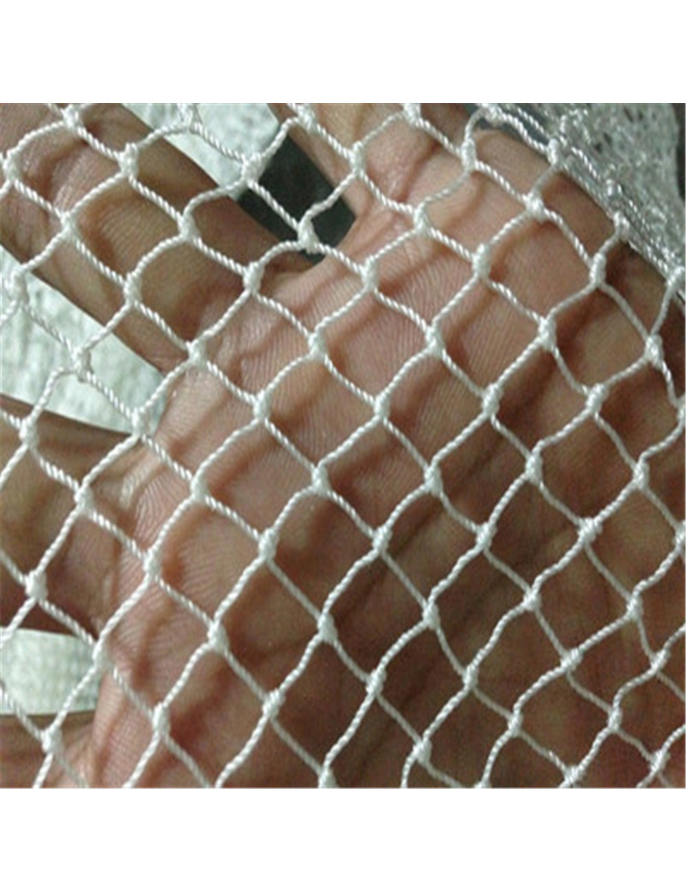 NYLON DECORATION NET 210D/15PLY 3/4" 80MD X 100FT SNOW WHITE