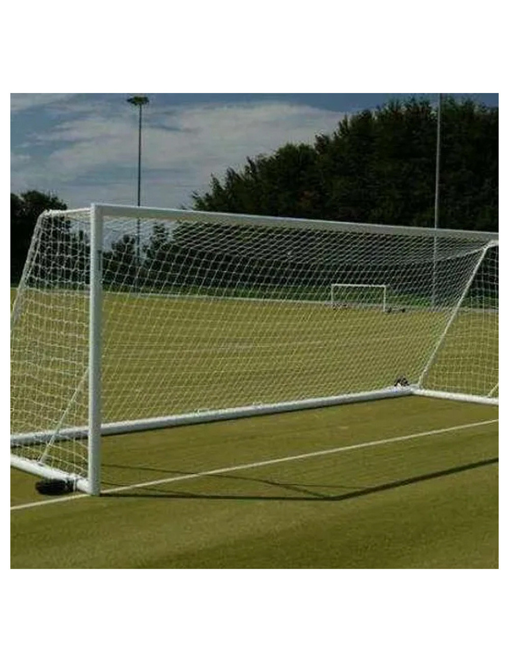 NYLON DECORATION NET 210D/15PLY 3/4" 80MD X 100FT SNOW WHITE