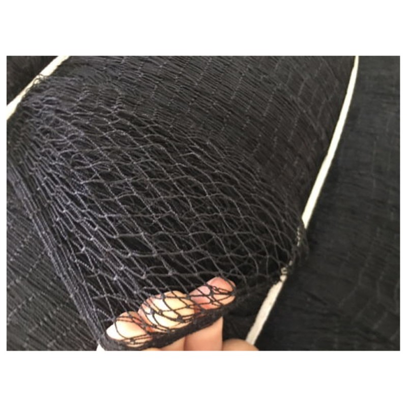 NYLON DECORATION NET 210D/15PLY 3/4" 80MD X 100FT BLACK