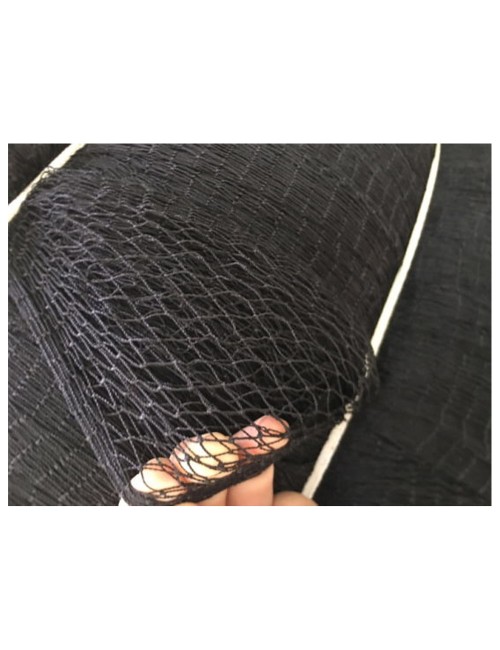 NYLON DECORATION NET 210D/15PLY 3/4" 80MD X 100FT BLACK