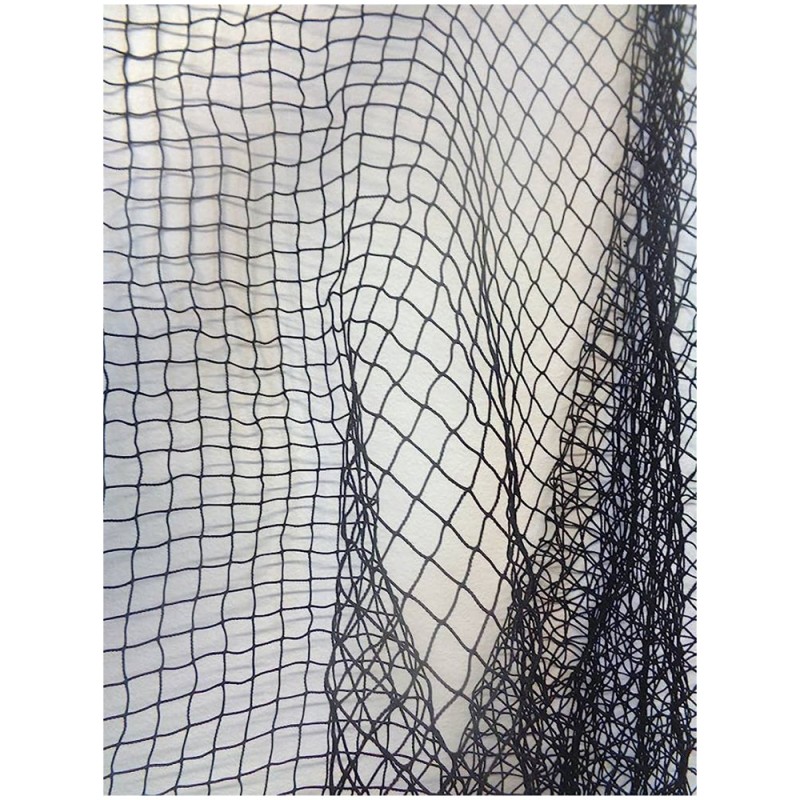 NYLON DECORATION NET 210D/15PLY 3/4" 80MD X 100FT BLACK